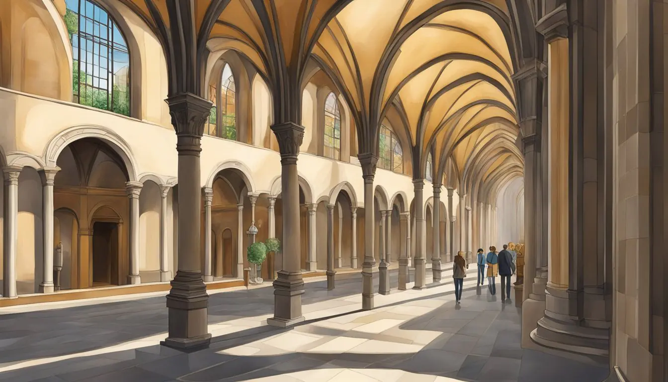 Discovering Milan's hidden cloisters, with intricate architecture and serene atmosphere. Off the beaten path travel in Milan