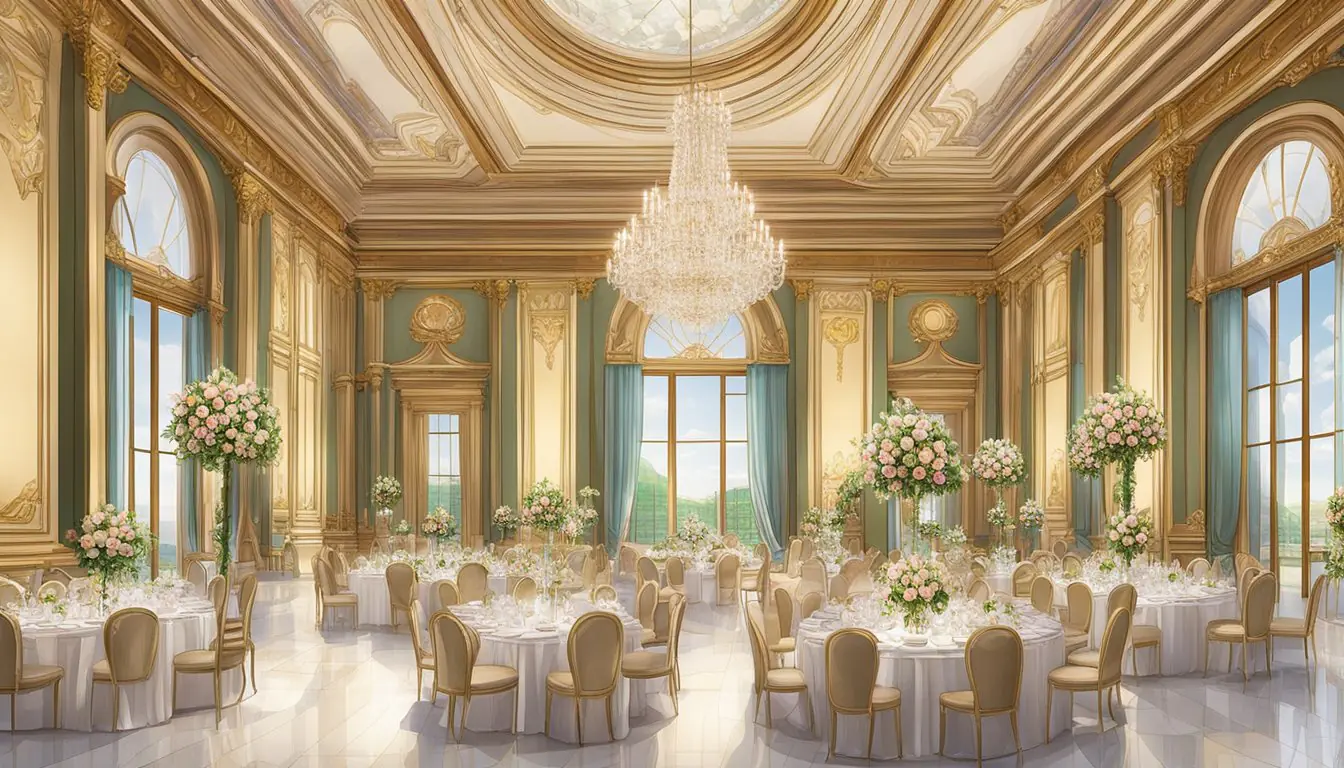 A lavish wedding venue in Milan, with elegant decor and impeccable services for a special day