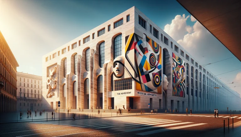 museo del novecento. Exterior view of Museo del Novecento, showcasing its modernist architecture and artistic significance in Milan.