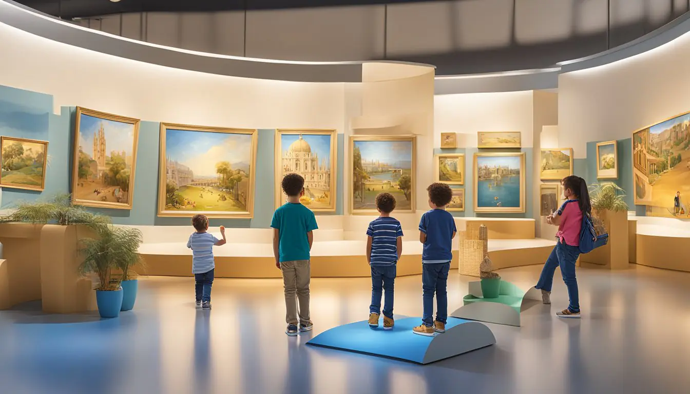 Children explore interactive exhibits in Milan museums, learning about art, history, and culture through hands-on activities and immersive experiences