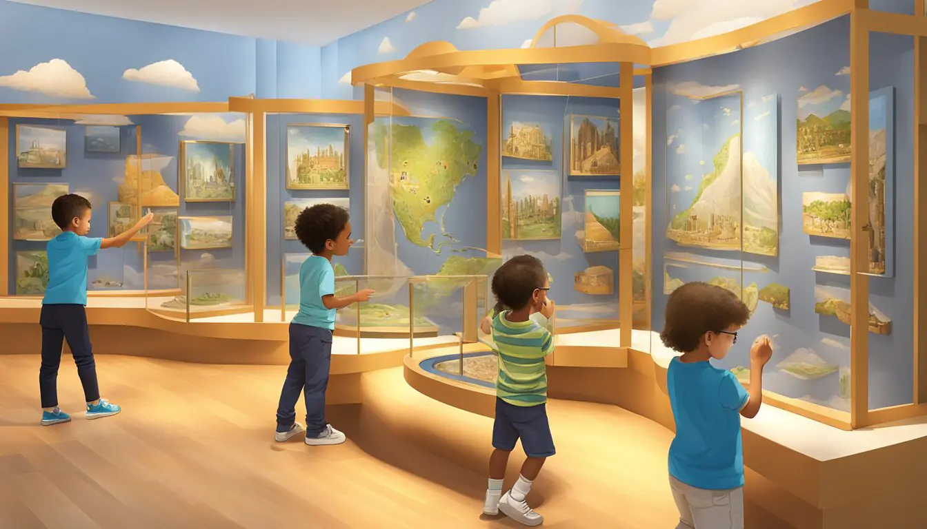 Children explore interactive exhibits at Milan museums, engaging in hands-on learning and creative activities