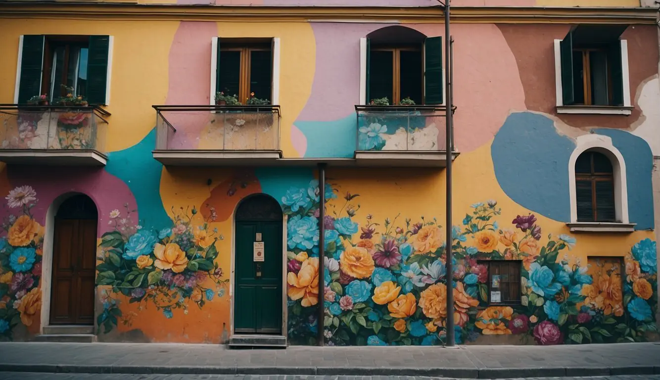 Vibrant Milan neighborhoods showcase diverse street art. Colorful murals adorn walls and alleyways, adding character to the cityscape