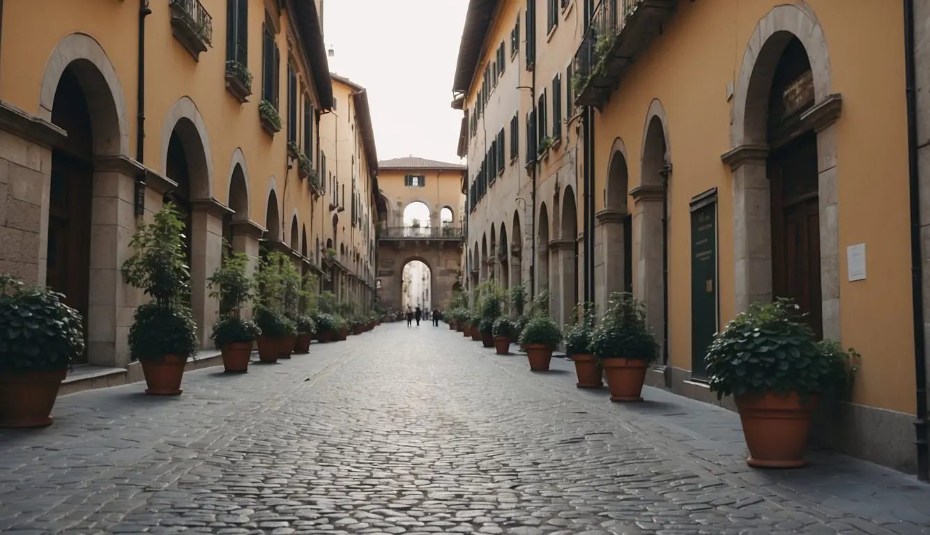 Discovering hidden Milan landmarks: cobblestone streets, ancient buildings, and intricate architecture