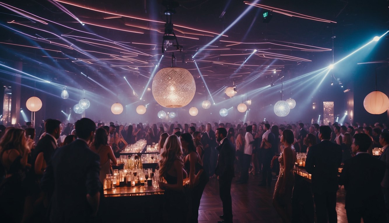 Vibrant lights, pulsing music, and stylish patrons fill the chic nightclubs of Milan. Glittering cocktails and energetic dance floors create an atmosphere of sophisticated revelry