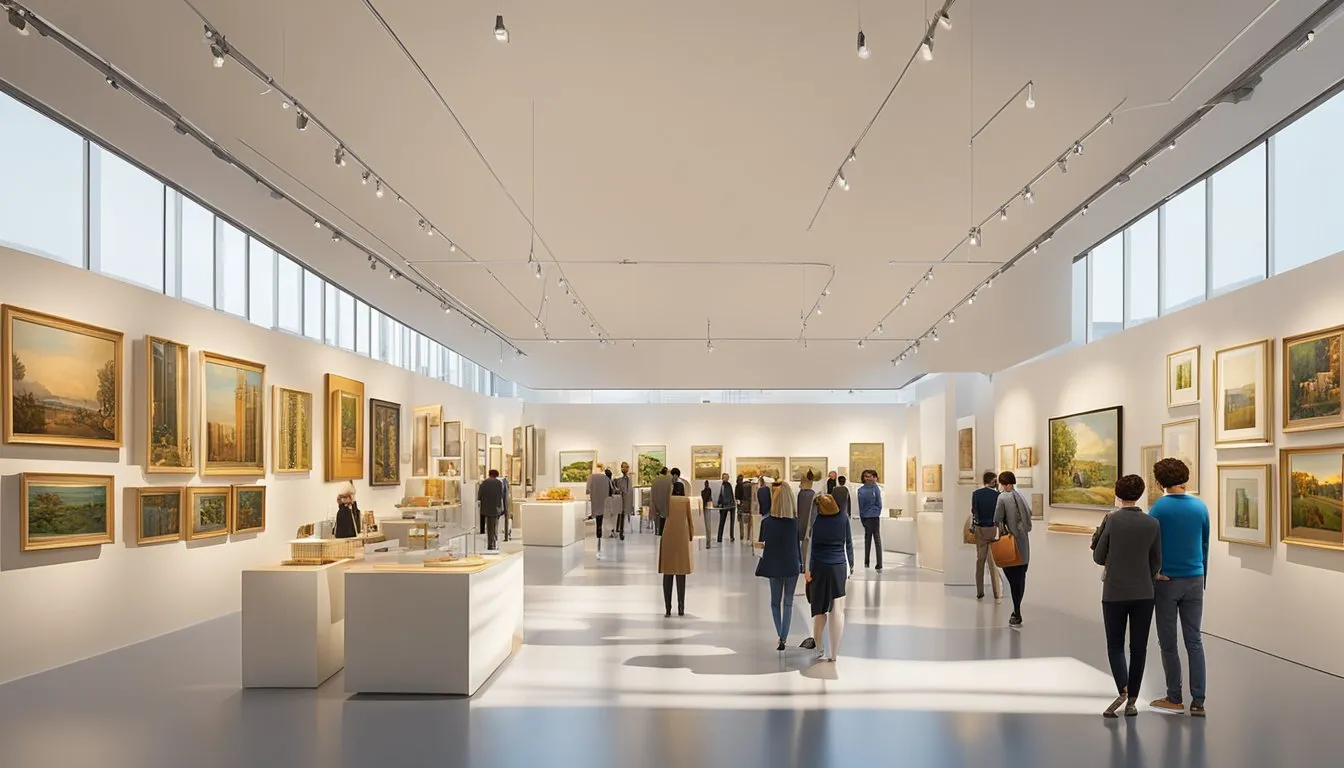 The contemporary design galleries in Milan showcase a blend of history and culture, with sleek, modern interiors and an array of innovative and cutting-edge designs on display