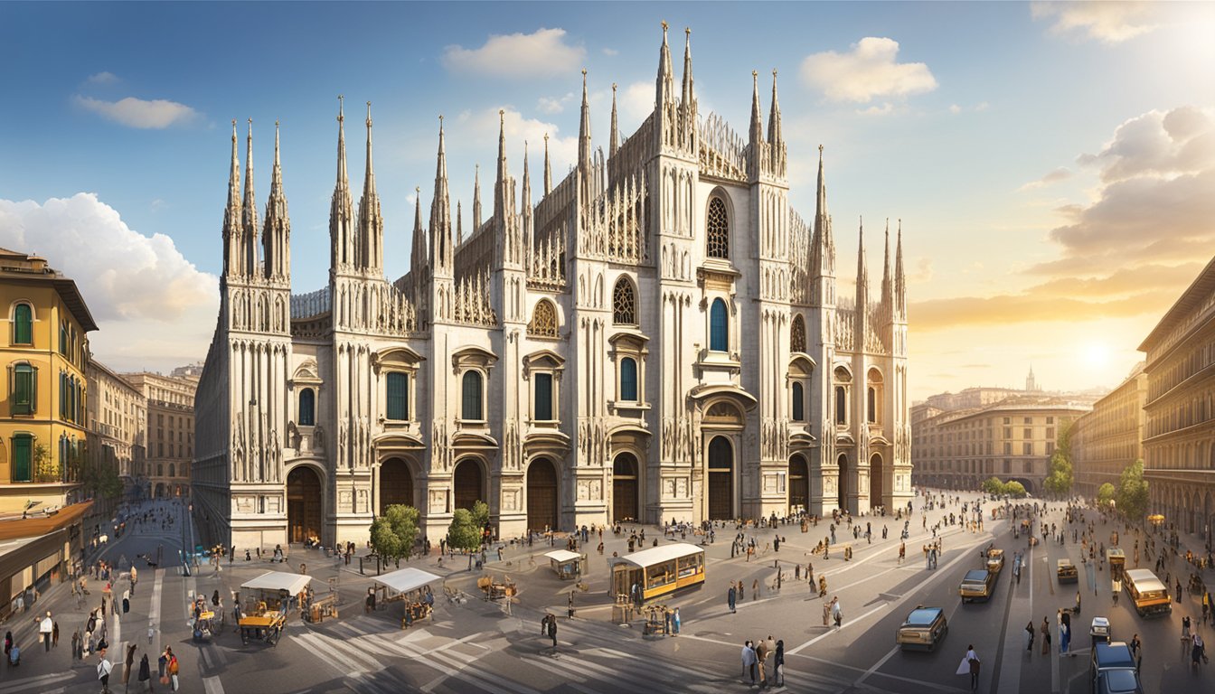 The bustling city of Milan, with its iconic Duomo in the background, sets the scene for the top 10 Michelin-starred restaurants, each exuding elegance and culinary excellence