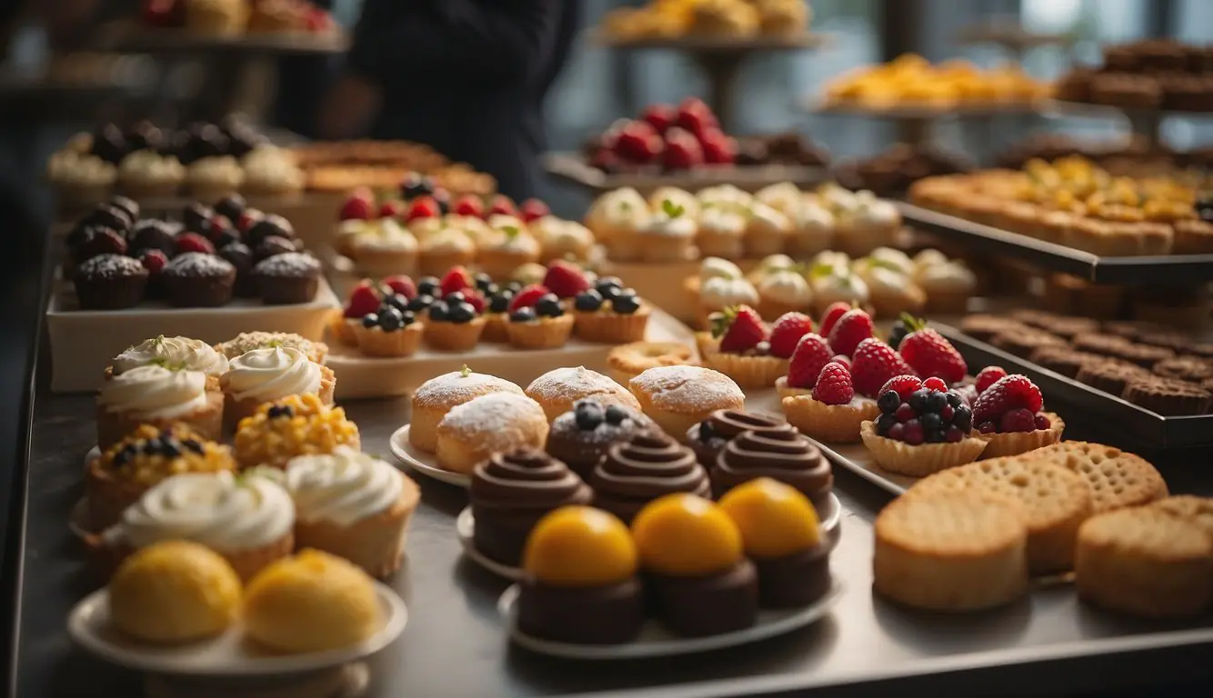 A modern Italian dessert display outshines traditional Milanese treats