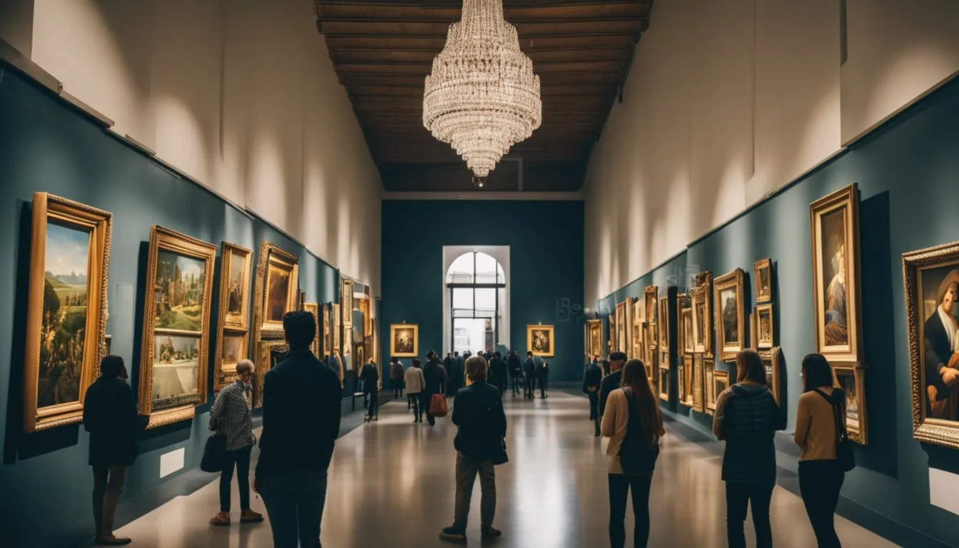 Visitors admire famous artworks in Milan's top museums